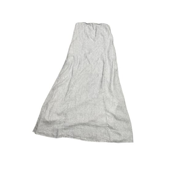 Quince 100% European Linen Strapless Maxi Dress – Blue Pinstripe – M – NWT - Picture 2 of 8